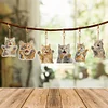 6pcs DIY Diamond Painting Cat Double-Sided Keychains