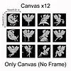 12Pcs DIY Pearl Painting Butterfly Fairy for Home Wall Decor(15x15cm)
