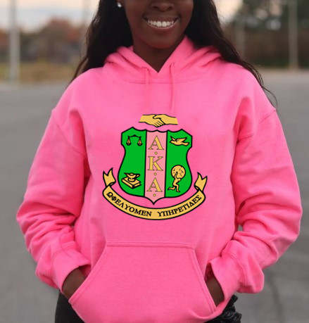 Aka printed hooded Pullover Sweatshirt