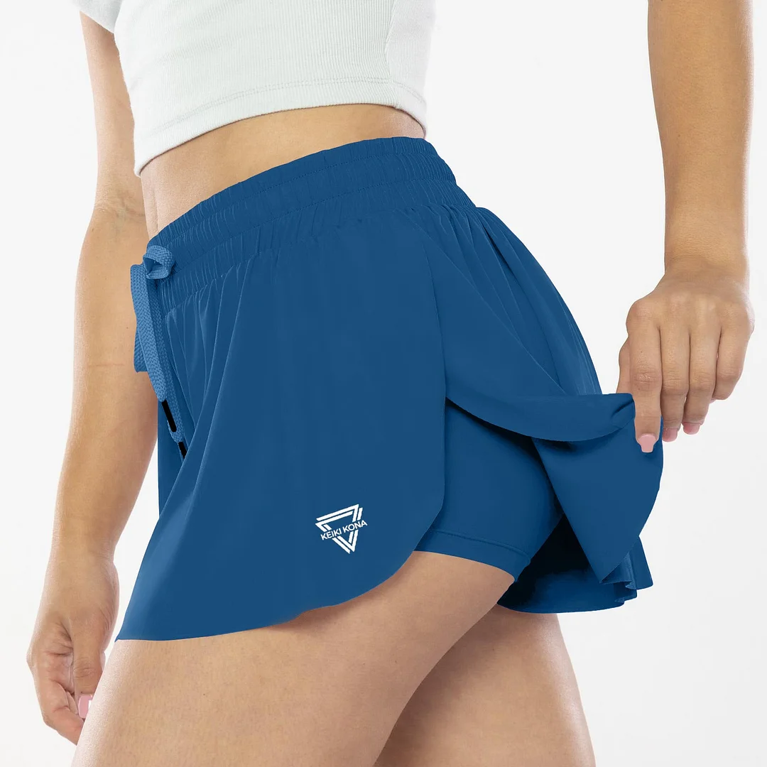 2-in-1 Flowy Fitness Shorts