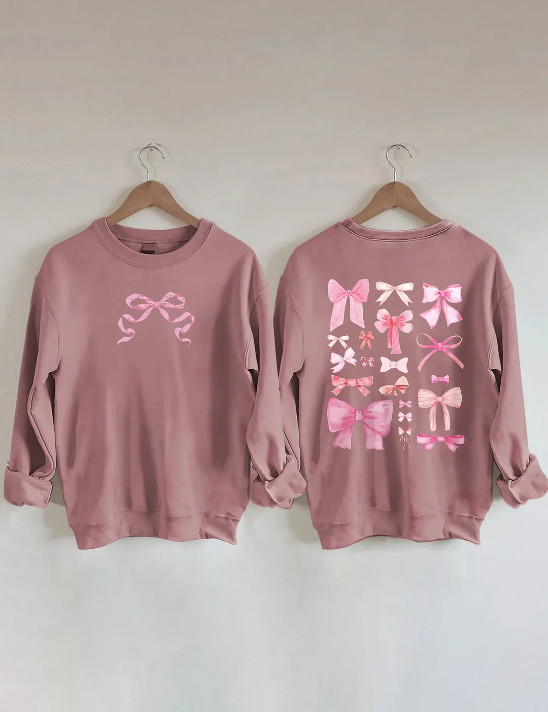 Coquette Pink Bow Y2K Sweatshirt