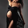 Maternity Photography Long Gown Lingerie Floral Lace Dresses