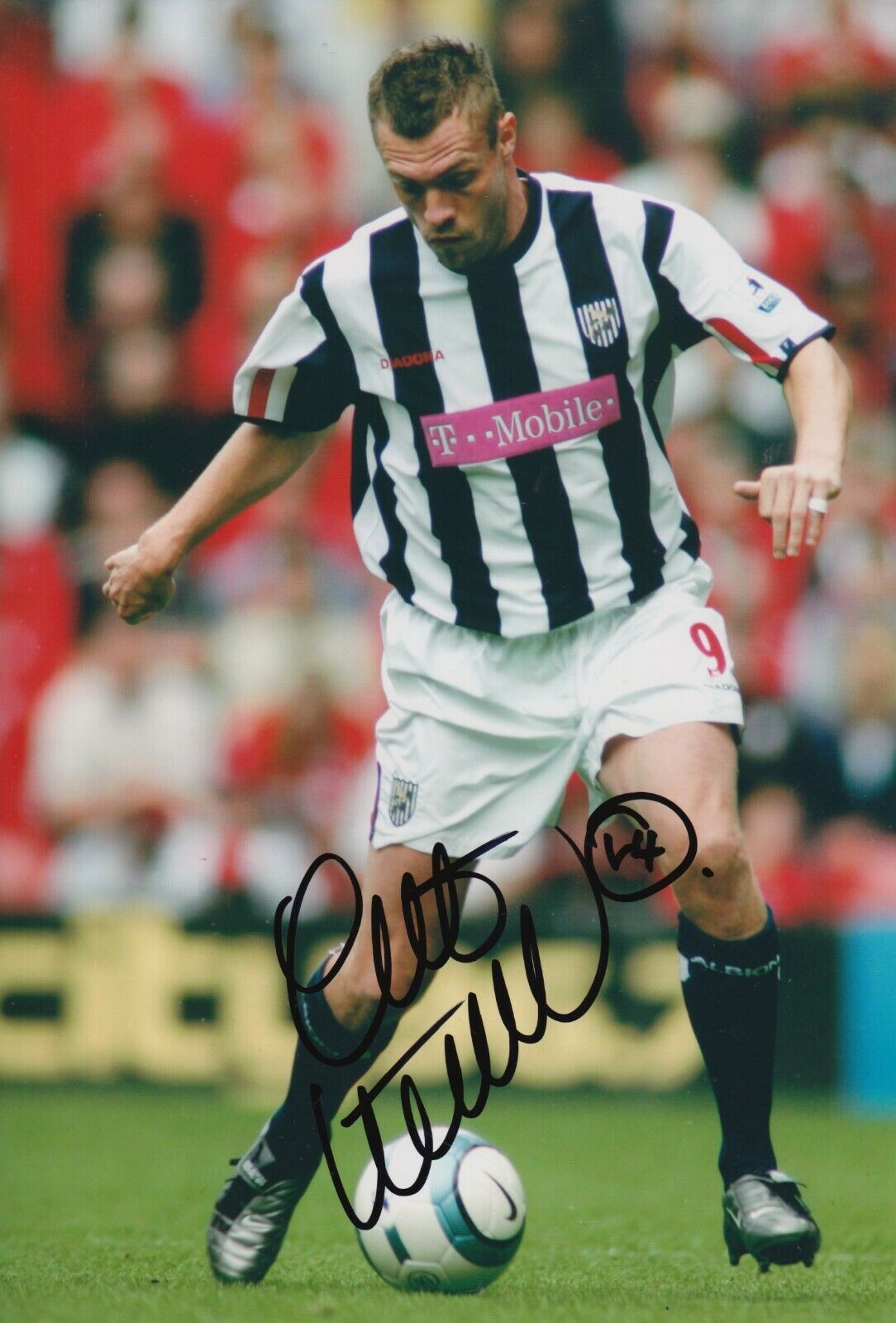 Geoff Horsfield Hand Signed 12x8 Photo Poster painting - West Brom Football Autograph.