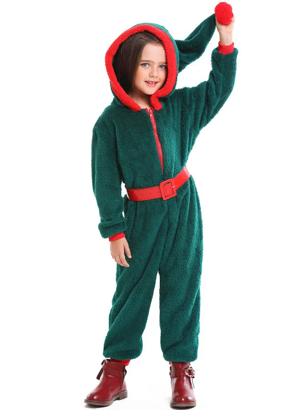 Christmas Costume kids Hooded Jumpsuit Cute Halloween Costume  Novameme