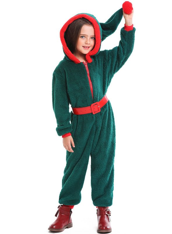 Christmas Costume kids Hooded Jumpsuit Cute Halloween Costume  Novameme