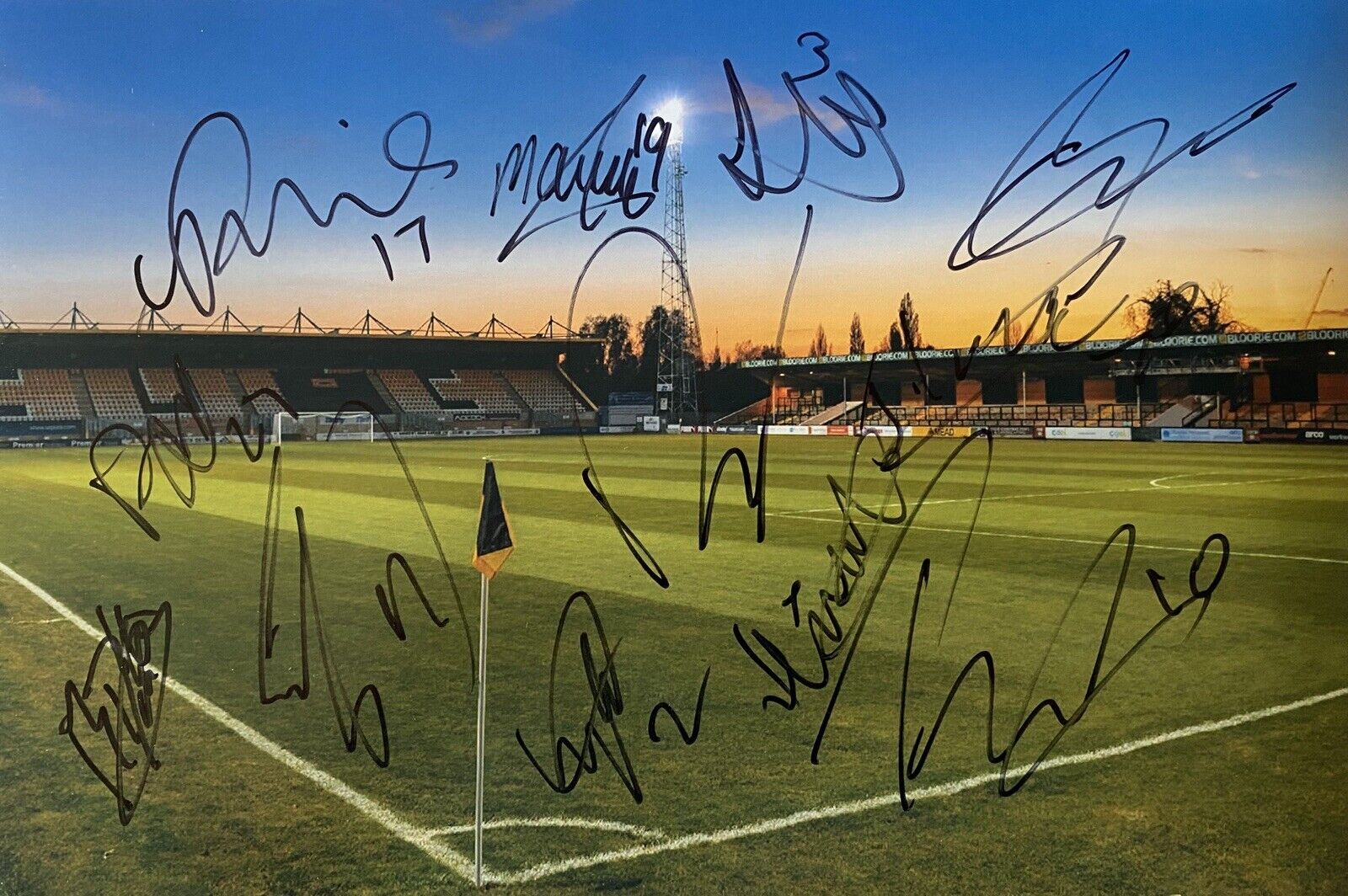 Cambridge Unite 12x8 Photo Poster painting Signed By 20/21 Squad Inc Mullin, Bowen, May, Hannant