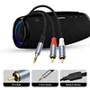 3.5mm To RCA Cable Nylon Braided 3.5mm 1/8 Inch Male TRS To 2 RCA Y Splitter Cable for Smartphones MP3 Tablets Speakers HDTV
