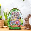(US Local)3D Wooden Easter Egg Rabbit Special Shaped Diamond Painting Lamp Desk Decor Kits