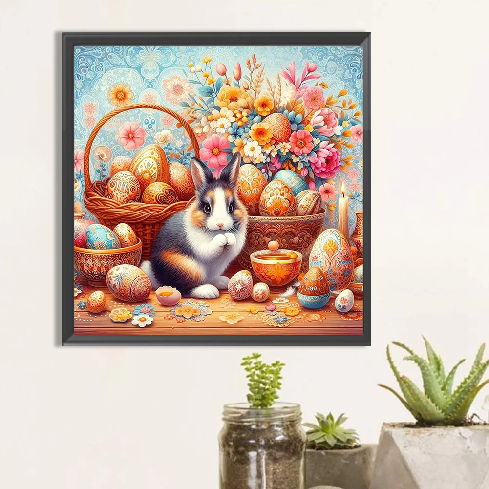 Full Round Diamond Painting 40*40cm - Rabbit