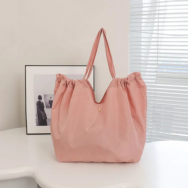 Hedirax bags Solid Color Large Capacity Folding Shopping Bag Environmentally Friendly and Portable Buy Grocery Bag Shoulder Tote Bag back to school