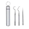 304 portable toothpick stainless steel household flossing mini multi-function tool