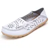 Women's Wide Width Leather Loafers Flat Shoes