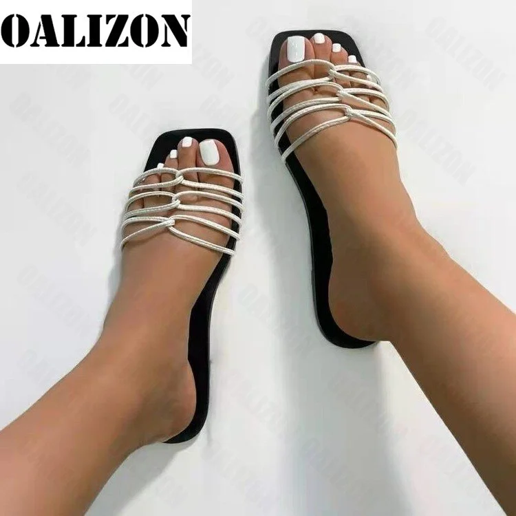 Fashion Women's Summer 2021 New Flat Casual Sandal Slippers Shoes Woman Lady Cross Design Hollow Out Shoe Flip Flops Beach Shoes