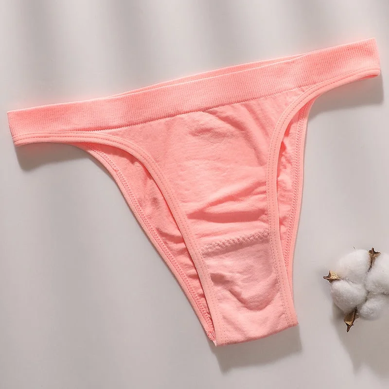 Women Thong Brazilian Panties Sexy G-String Female Underpants Bikini Cotton Gusset Sexy Lingerie Ladies Seamless Underwear