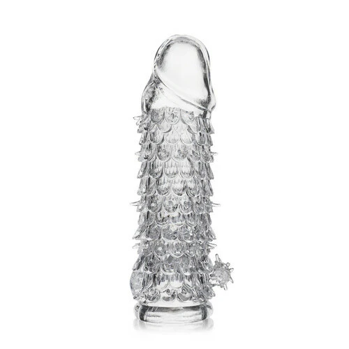 XPORNTOY-Dragon's Scales Clear Penis Sleeve 