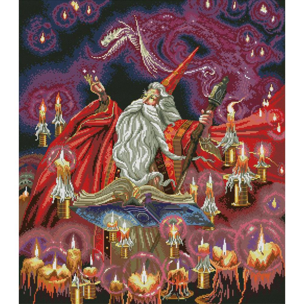 

Magician - 14CT Stamped Cross Stitch - 55*61cm, 501 Original