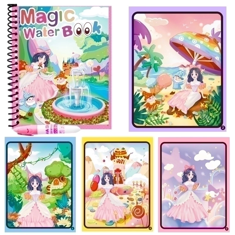 3 Pieces Painting Book Cartoon Letter Paper Toys