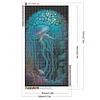 (40*70cm)Stained Glass Jellyfish - Full Round Drill Diamond Painting