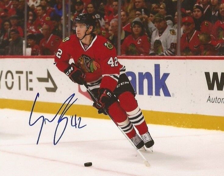 Gustav Forsling signed Chicago Blackhawks 8x10 Photo Poster painting autographed Hawks 6