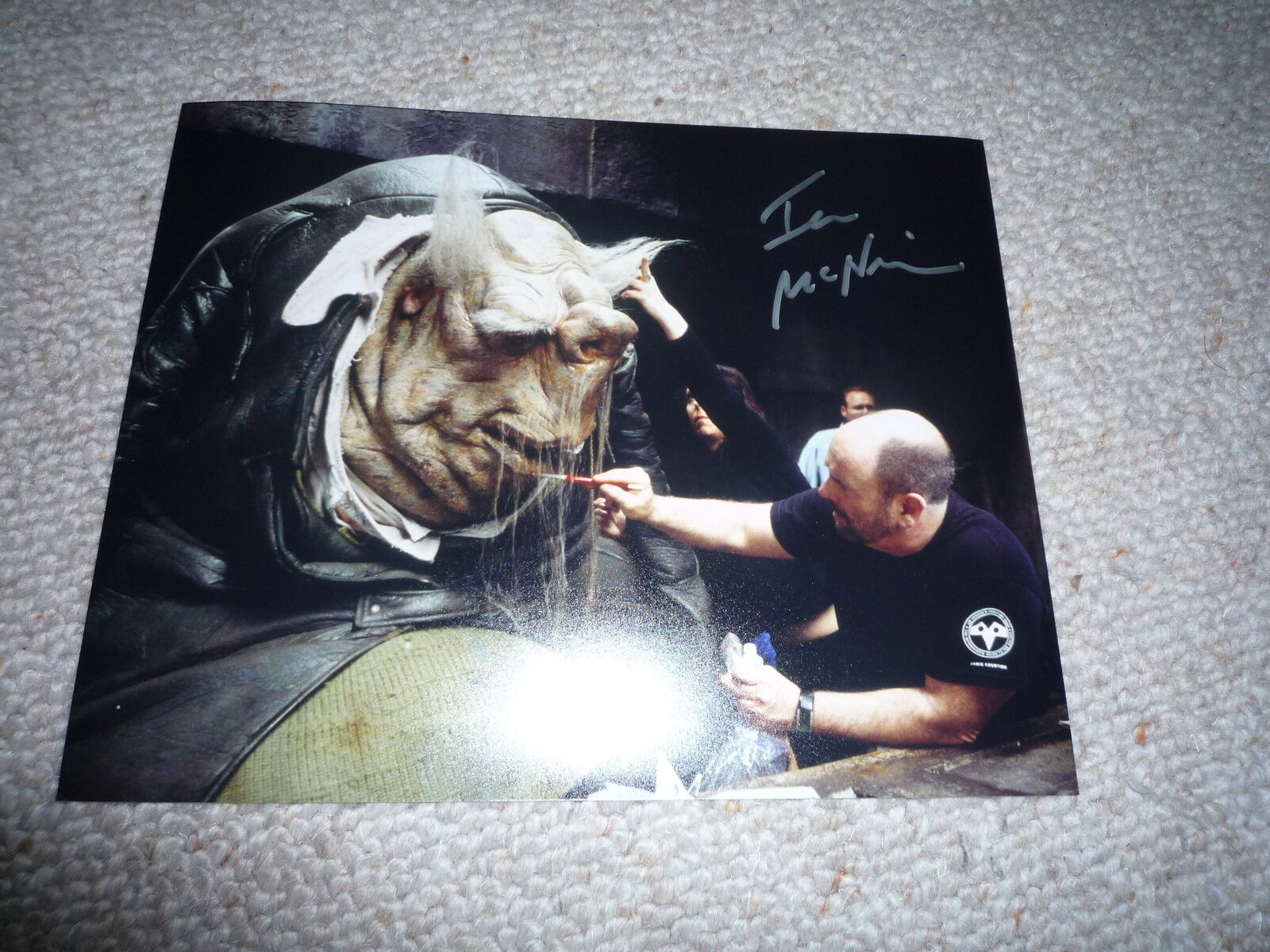 IAN MCNEICE signed autograph 8x10 inch 20x25 cm THE HITCHHIKER'S GUIDE TO GALAXY