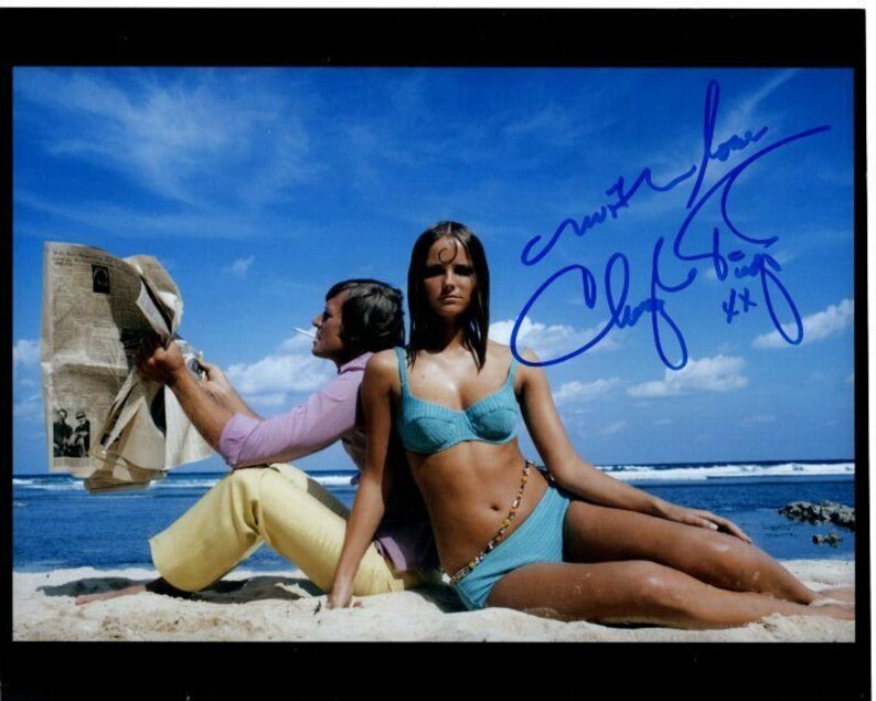 Cheryl tiegs autographed signed sexy bikini 8x10 Photo Poster painting