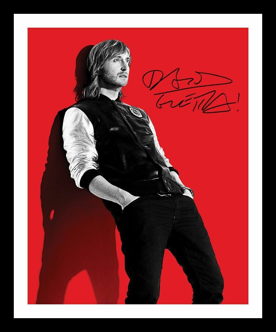 David Guetta Autograph Signed & Framed Photo Poster painting