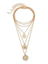 Retro Portrait Embossed Multilayer Necklace