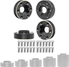 AMK 4pcs Brass Wheel Weights 9mm Wheel Hex Hub Widen Adapter for 1/10 RC Crawler 1.9in/2.2in Wheels Rim Axial SCX10 TRX4 Counterweight