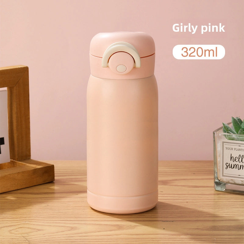 High-looking 304 Stainless Steel Vacuum Cup Simple Mini Pocket Cup Bounce Cup Portable Children Drinking Cup