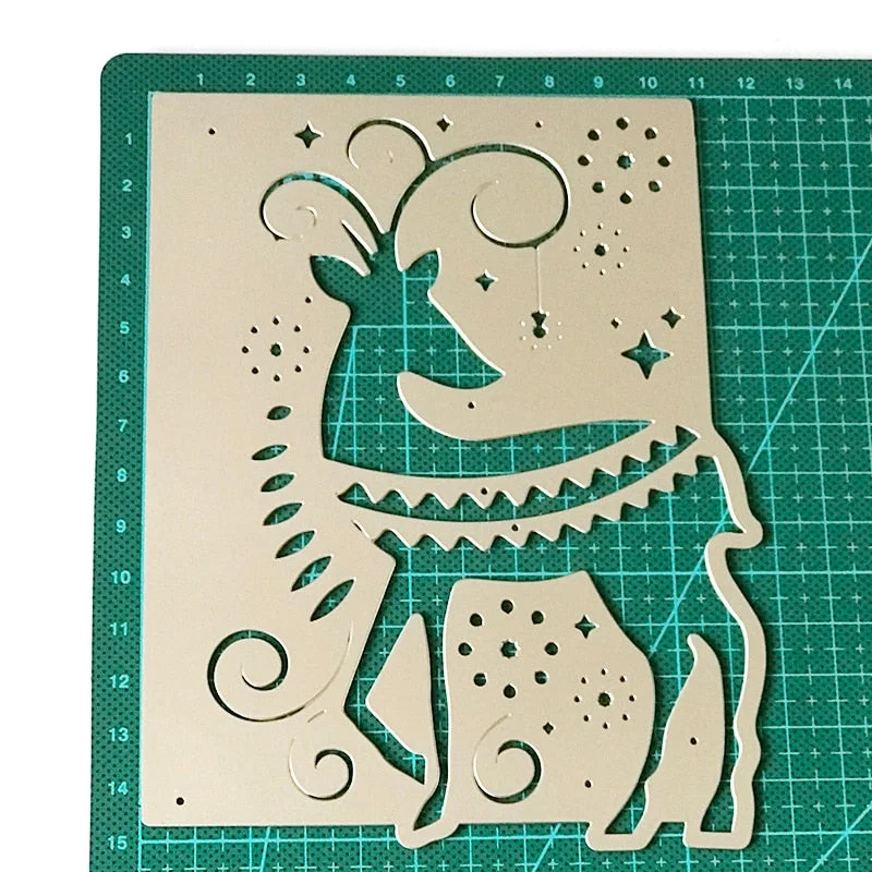 Metal Cutting Dies Christmas Border Knife Die Mold Stencils for Craft Scrapbook Greeting Card Making Decorative Die Template