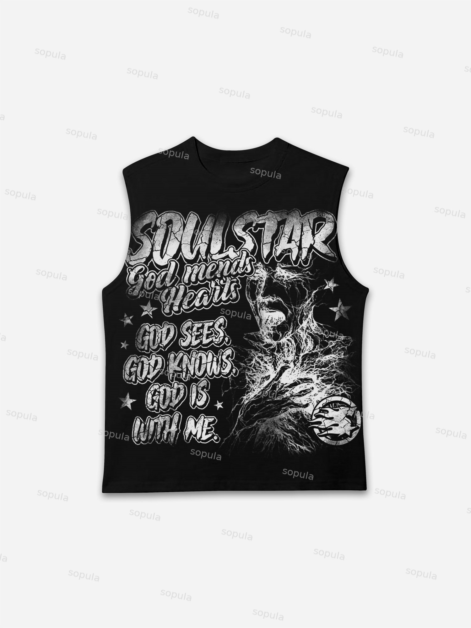 God Heals The Broken Vintage Graphic Tank Top - Sopula｜Premium Graphic Tees & Graphic Clothing