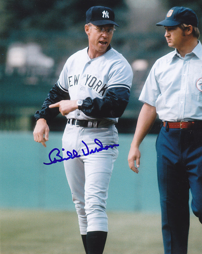 BILL VIRDON NEW YORK YANKEES ACTION SIGNED 8x10