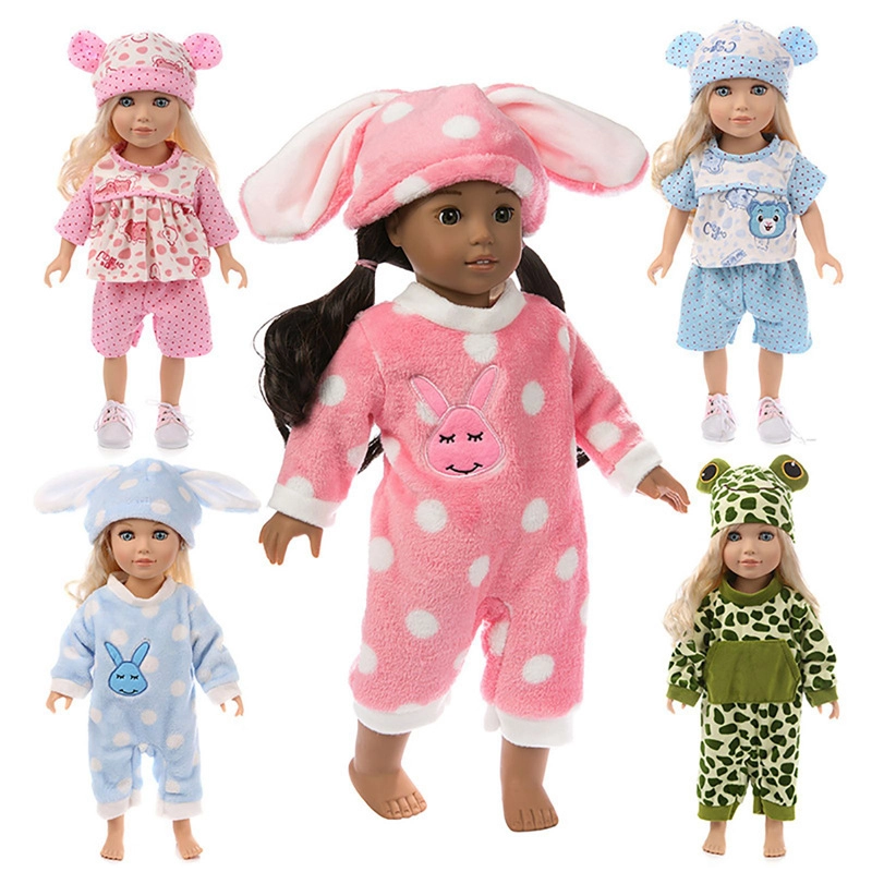 18 Inch American Girl Clothes Shaf Doll Clothes Rabbit Frog Simulation Doll Clothes