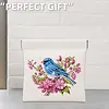 Diamond Painting Flower and Bird PU Storage Bag Coin Purse