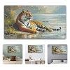 (US Only)5D DIY Full Round Drill Diamond Painting Tiger Kit Home Decor Art Craft 40x70cm