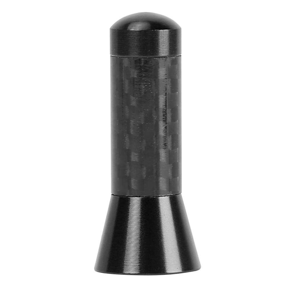 

3.5Cm Car Roof Antenna Carbon Fiber Screw Metal Stubby Mast Antenna, Black, 501 Original