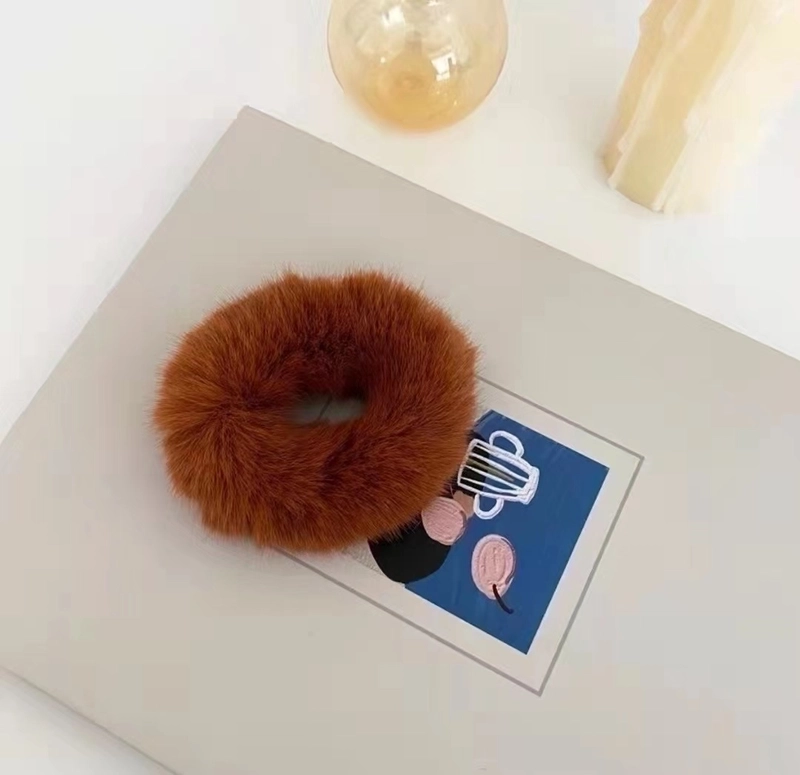 Autumn And Winter Plush Candy Color Hair Ring Women’s Soft Waxy Hair Rope Girl’s Head Rope Hair Strap Sweet Hair Accessories