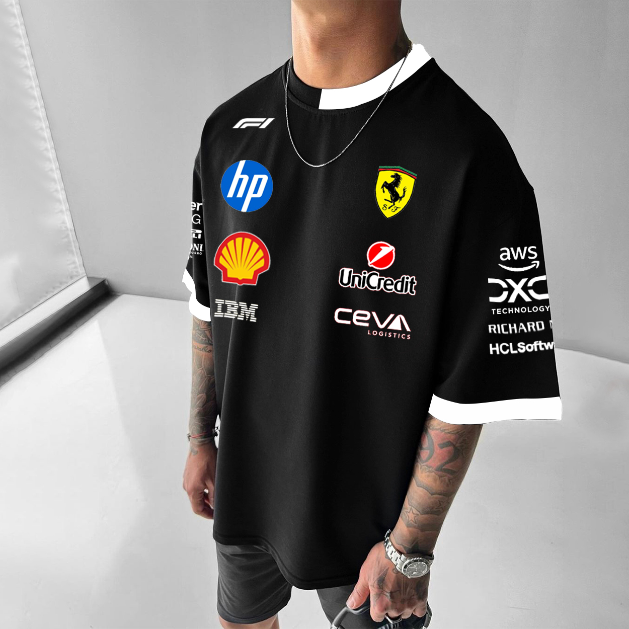 Formula 1 Inspired Racing Team T-Shirt for Sports Enthusiasts