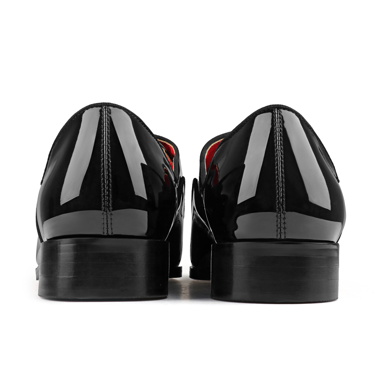 Merumote Gentleman's Oxford Red bottom Shoes V Sharped Party Wedding Banquet Shoes-MERUMOTE