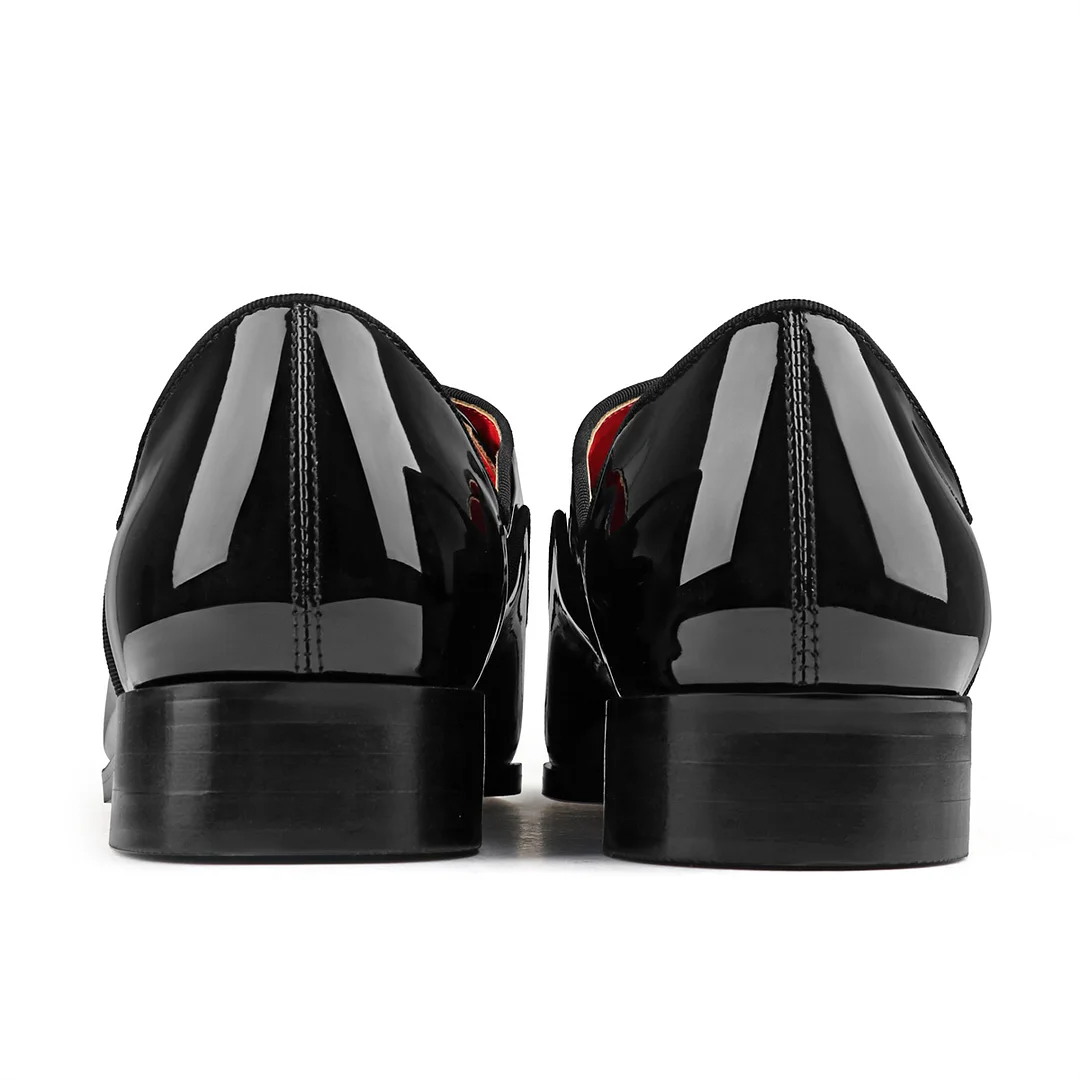 Merumote Gentleman's Oxford Red bottom Shoes V Sharped Party Wedding Banquet Shoes-MERUMOTE