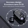 Casque d'&Eacute;coute &agrave; Conduction Osseuse Avec Clip d'Oreille Sans Fil