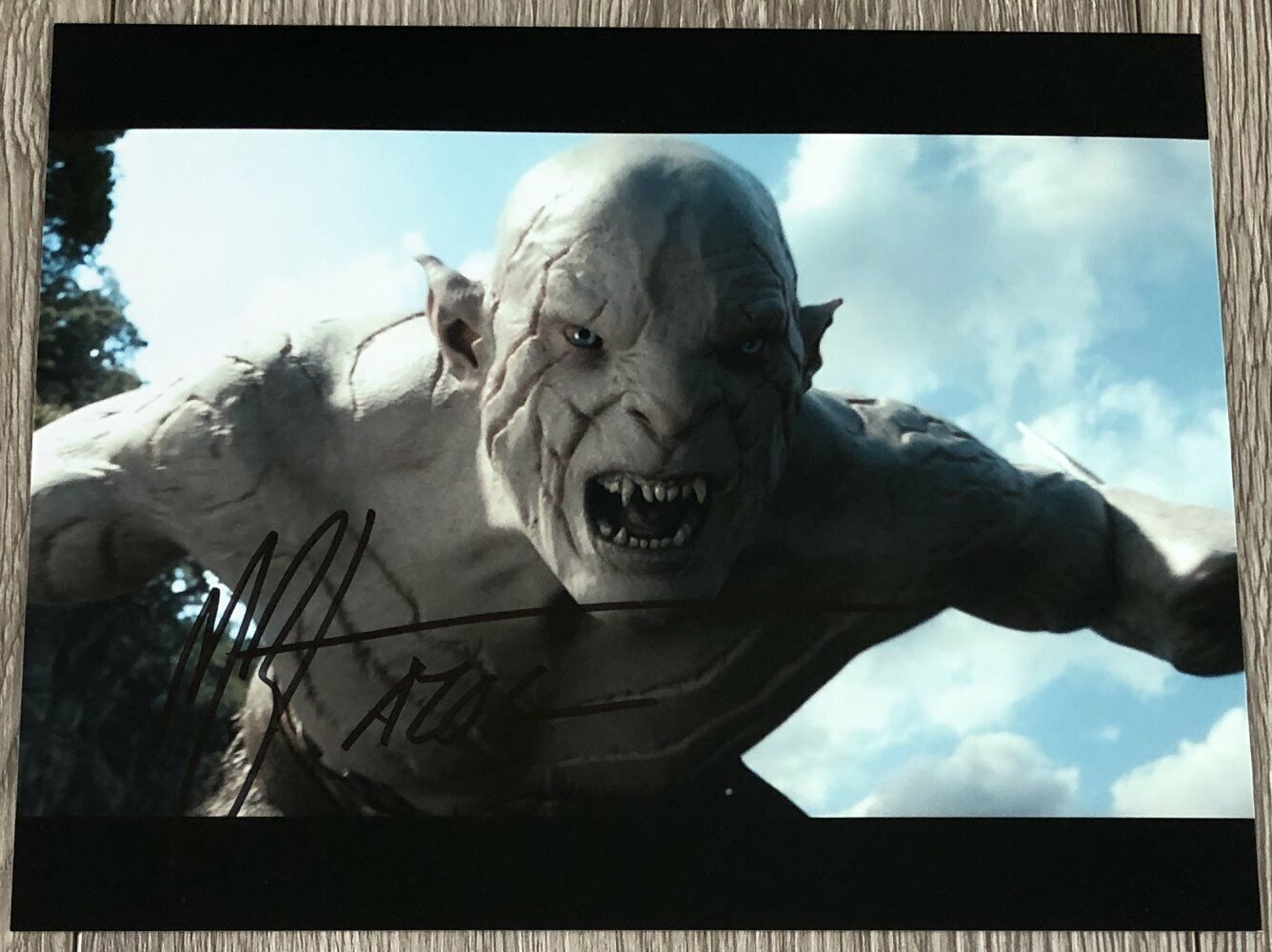 MANU BENNETT SIGNED AUTOGRAPH THE HOBBIT AZOG 8x10 Photo Poster painting