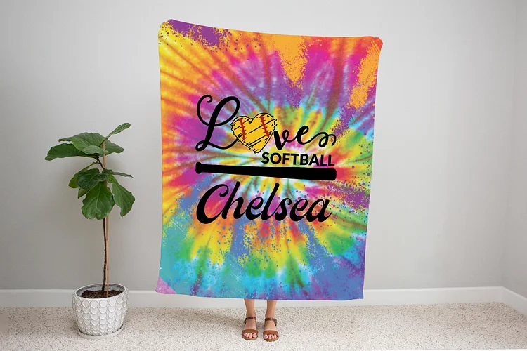Personalized Softball Blanket For Comfort & Unique|BKKid300