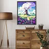 Diamond Painting-DIY Full Round Drill Windmills on Hills(40*50CM)