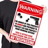 2pcs - Warning No Trespassing - Vintage Metal Signs(12*16Inch) - Warning