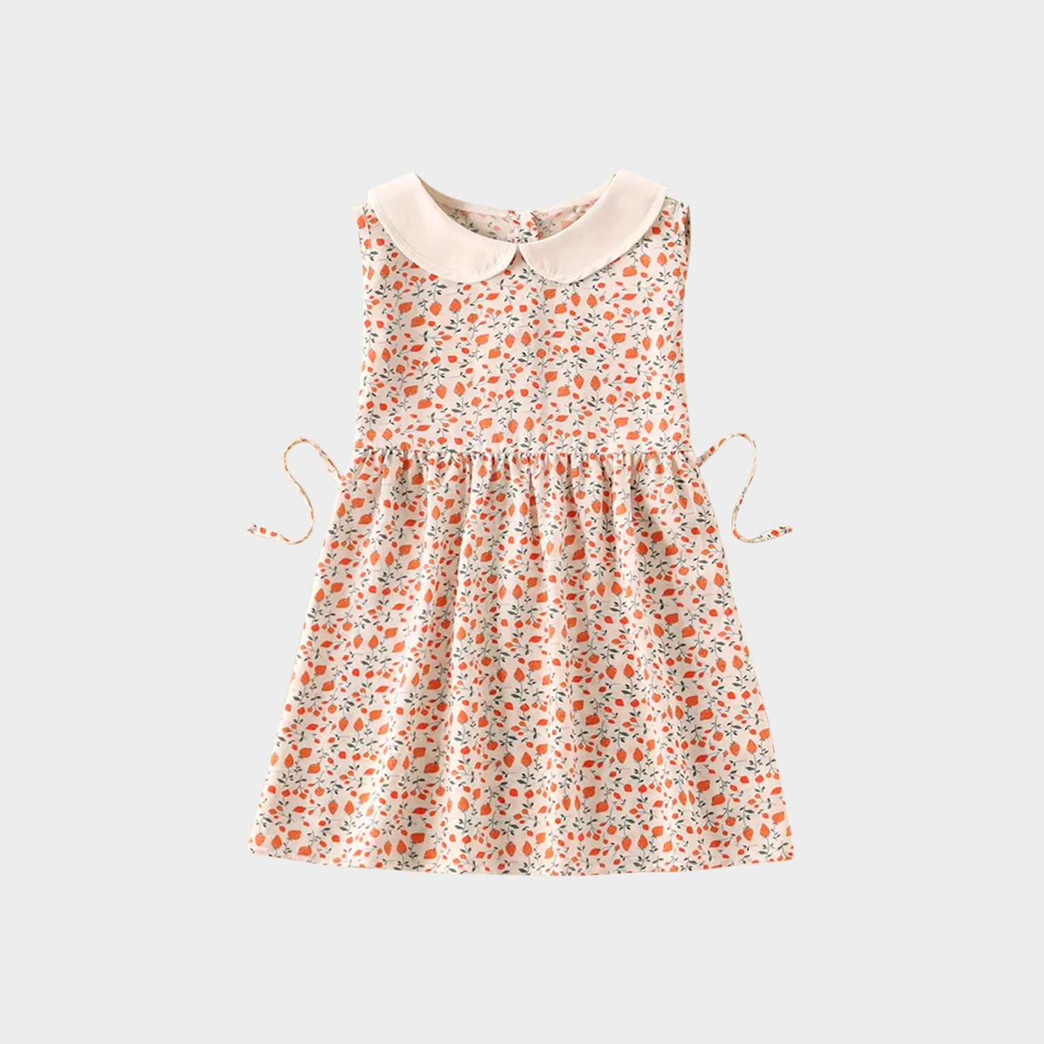 Charming Floral-Print Silk Girls' Dress REAL SILK LIFE