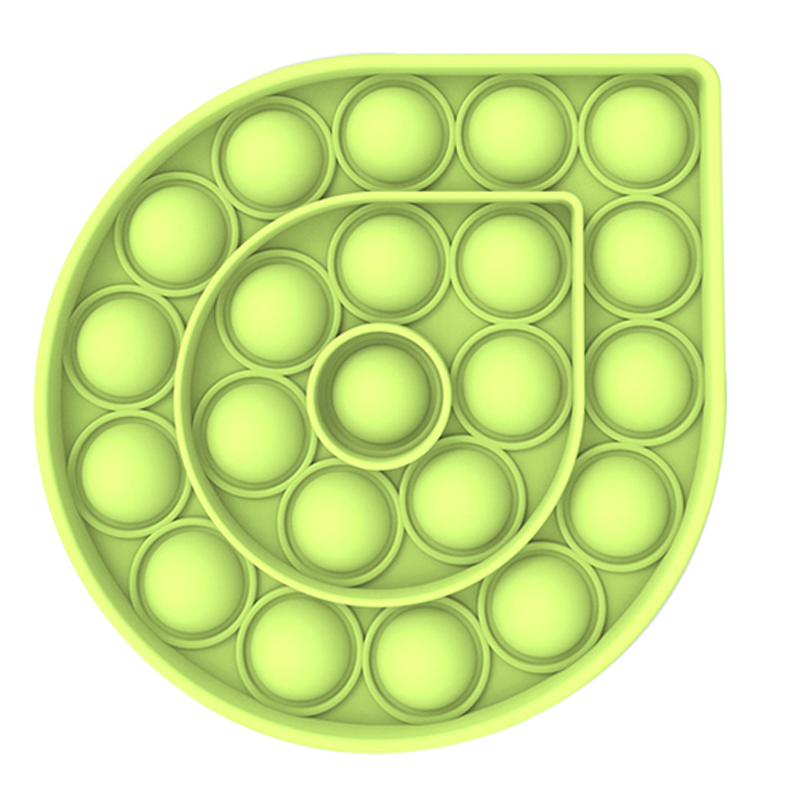 

Water Drop Green - Pop It Fidget Toy, 501 Original