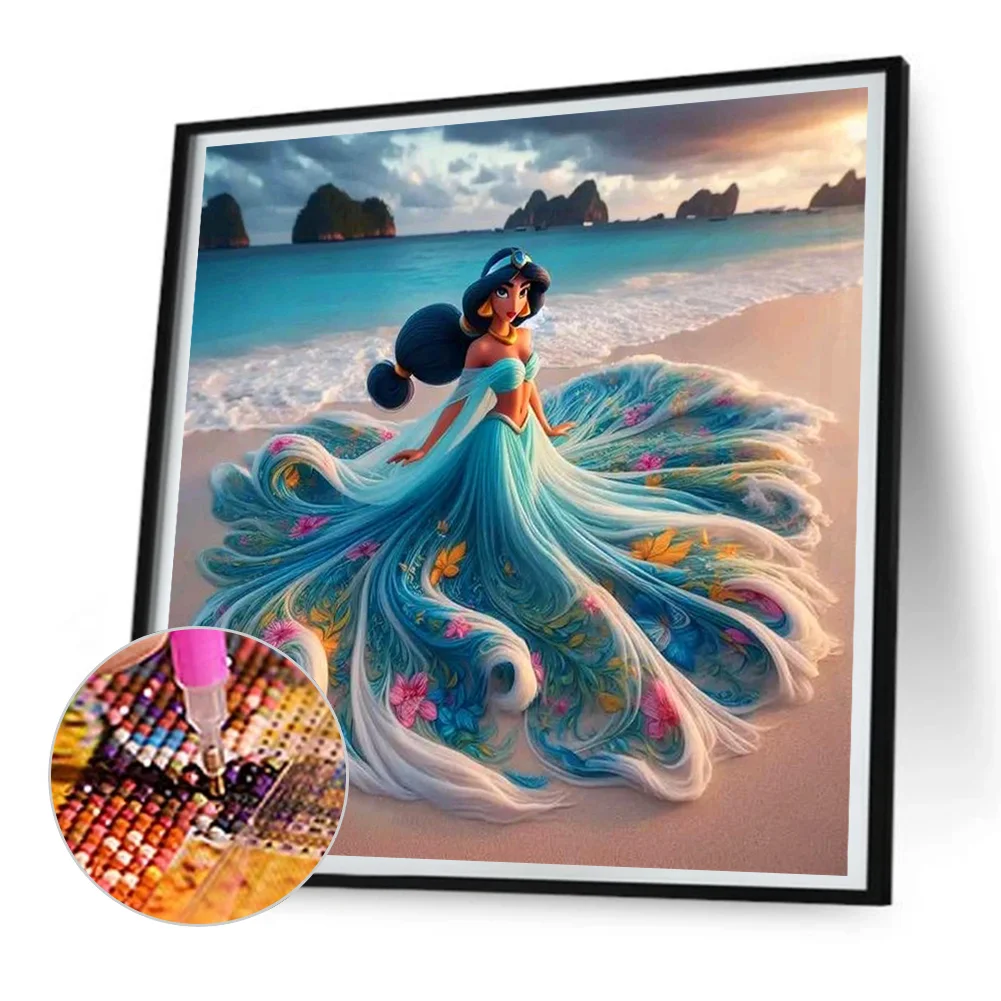 Diamond Painting - Full Round Drill - Princess Jasmine(Canvas|30*30cm)
