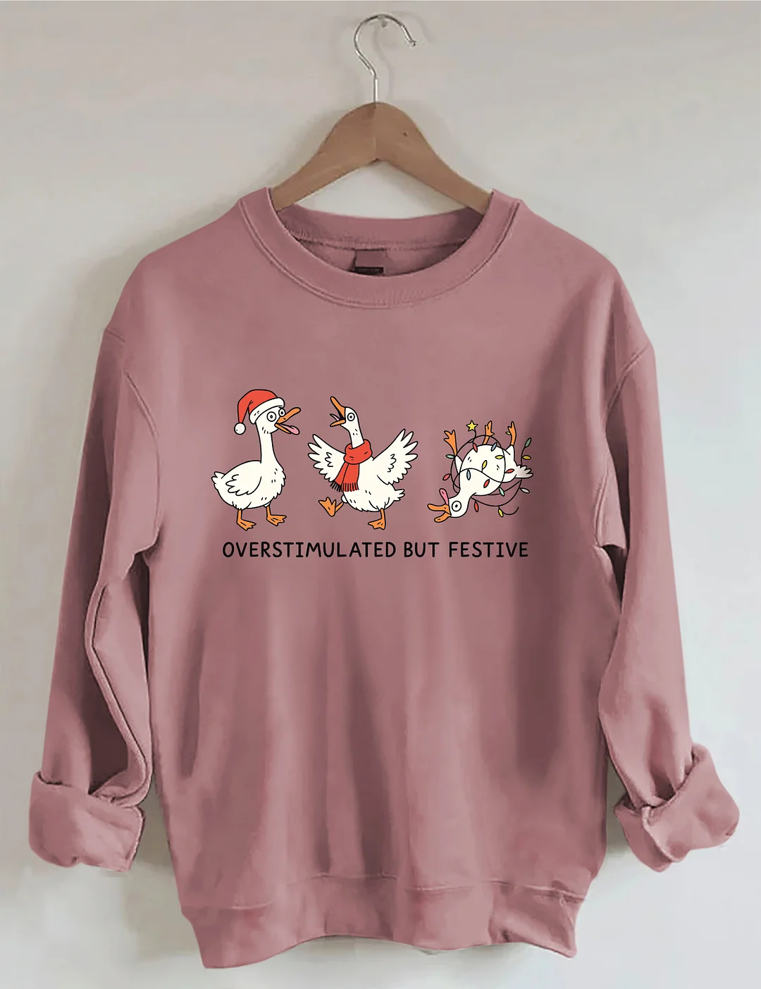 Overstimulated But Festive Sweatshirt