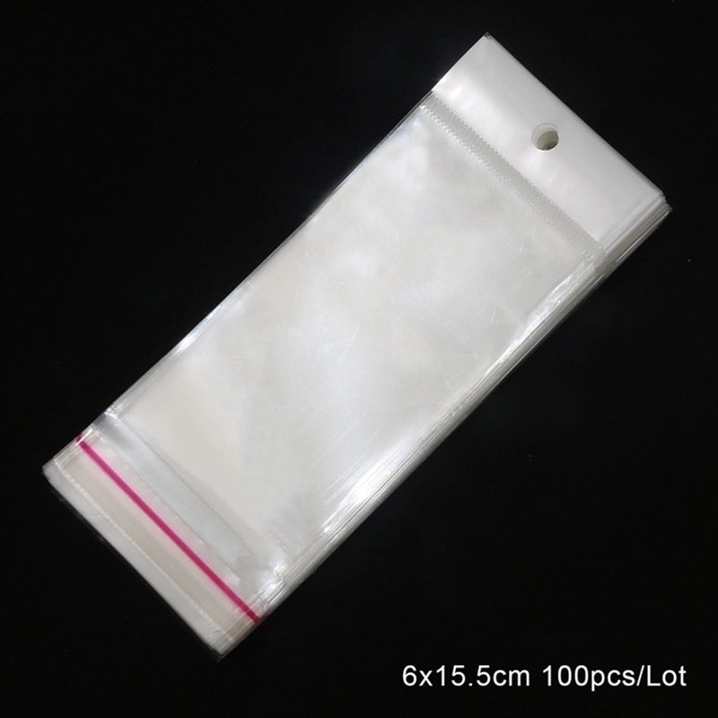 Minimalist Commute Solid Color Plastic Jewelry Packaging Bags